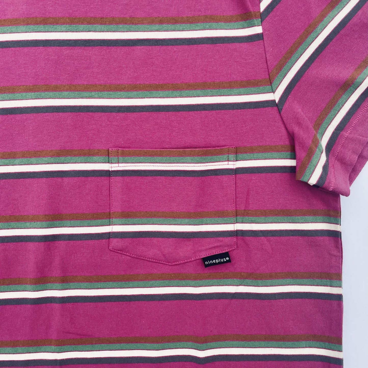 T-Shirt | 60s Stripe | No.7 | Fushia