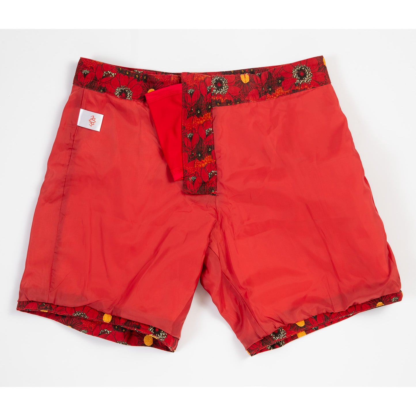 Nineplus Boardshorts | Lined Canvas | Red