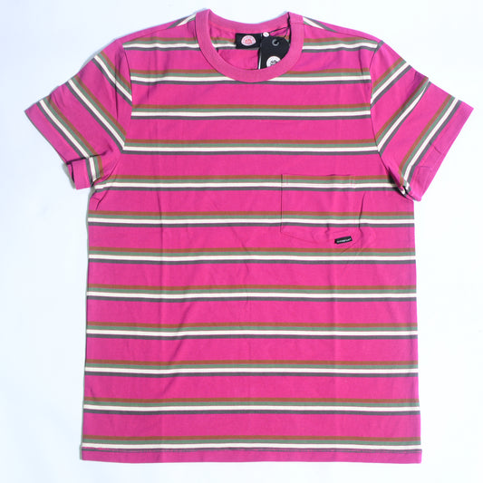 T-Shirt | 60s Stripe | No.7 | Fushia