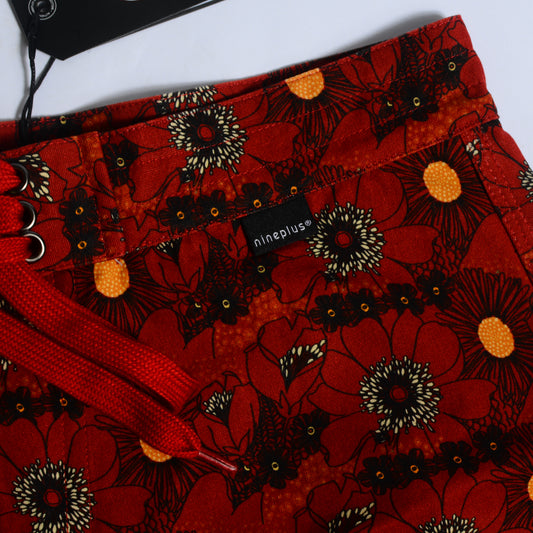 Nineplus Boardshorts | Lined Canvas | Red