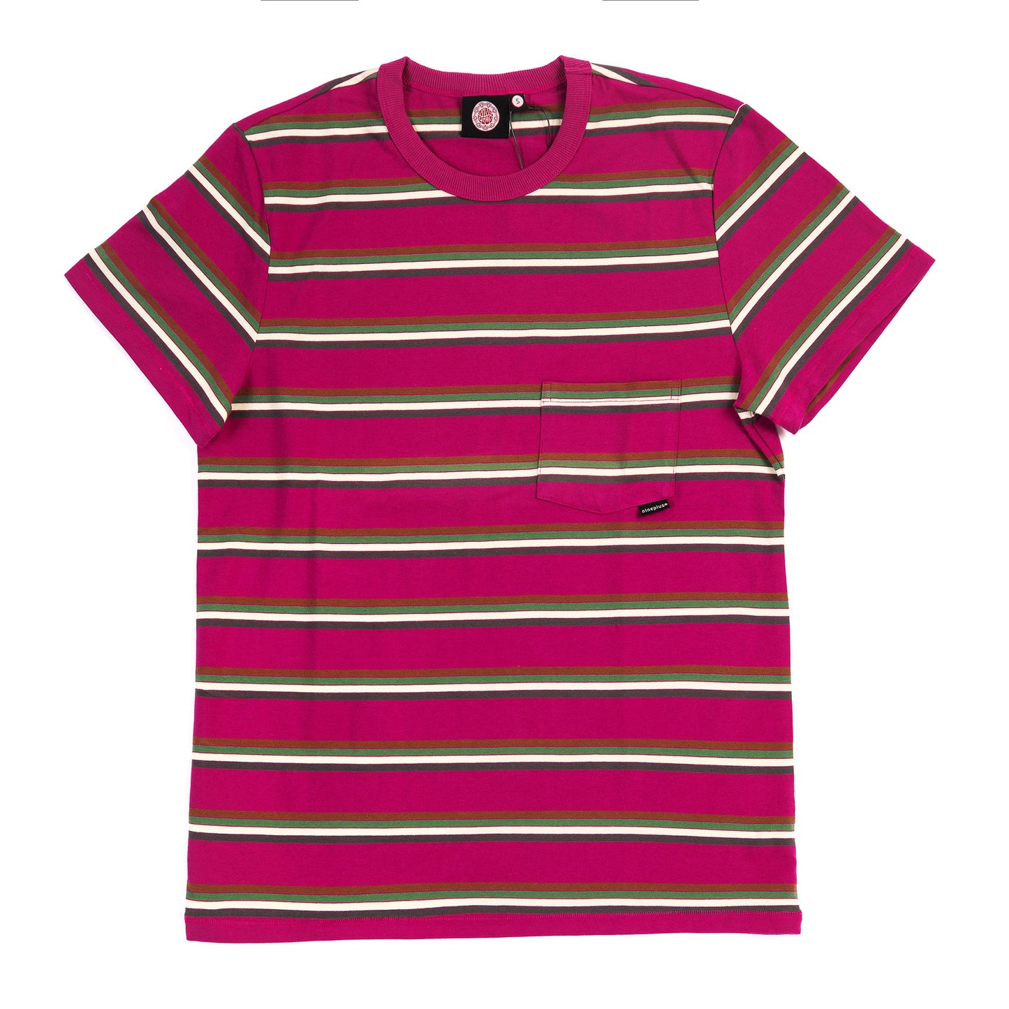T-Shirt | 60s Stripe | No.7 | Fushia